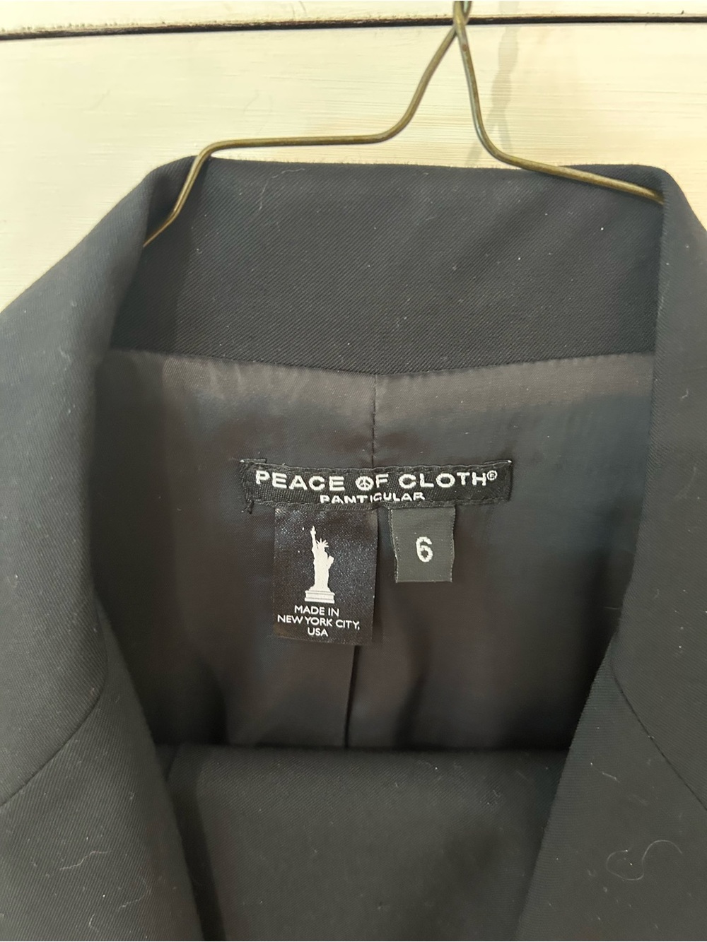 Peace of Cloth Black Womanโs Pants Suit - Size 6